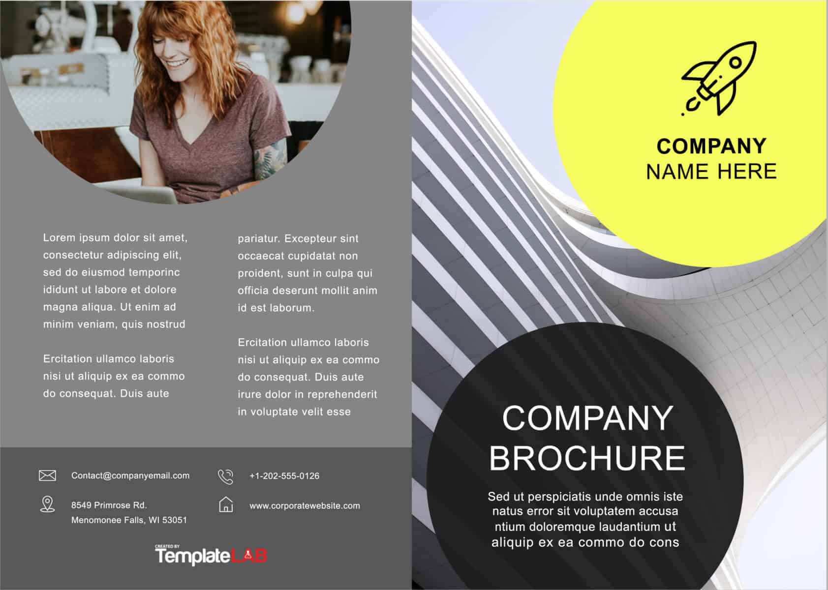 33 Free Brochure Templates (Word + Pdf) ᐅ Templatelab With One Page Brochure Template