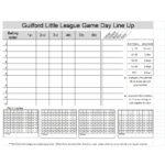 33 Printable Baseball Lineup Templates [Free Download] ᐅ With Dugout Lineup Card Template