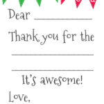 34 Printable Thank You Cards For All Purposes Pertaining To Christmas Thank You Card Templates Free