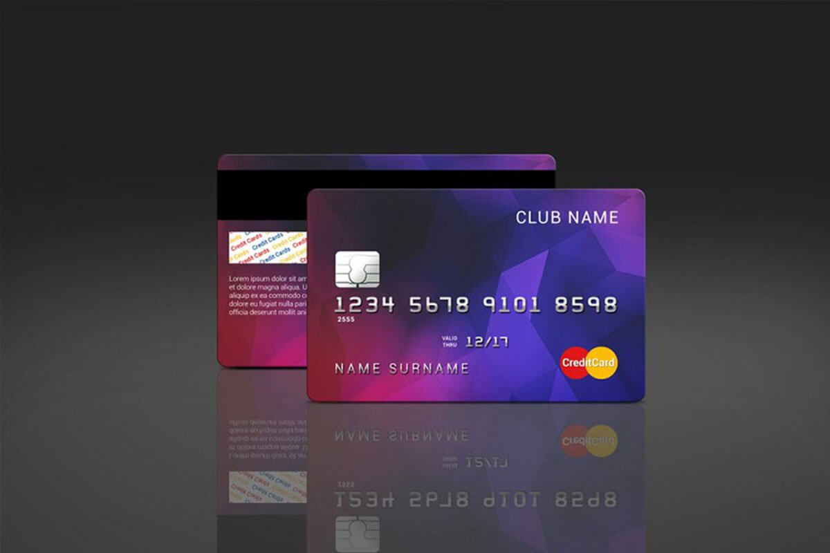35 Free And Premium Credit Card Mockups - Colorlib For Credit Card Templates For Sale