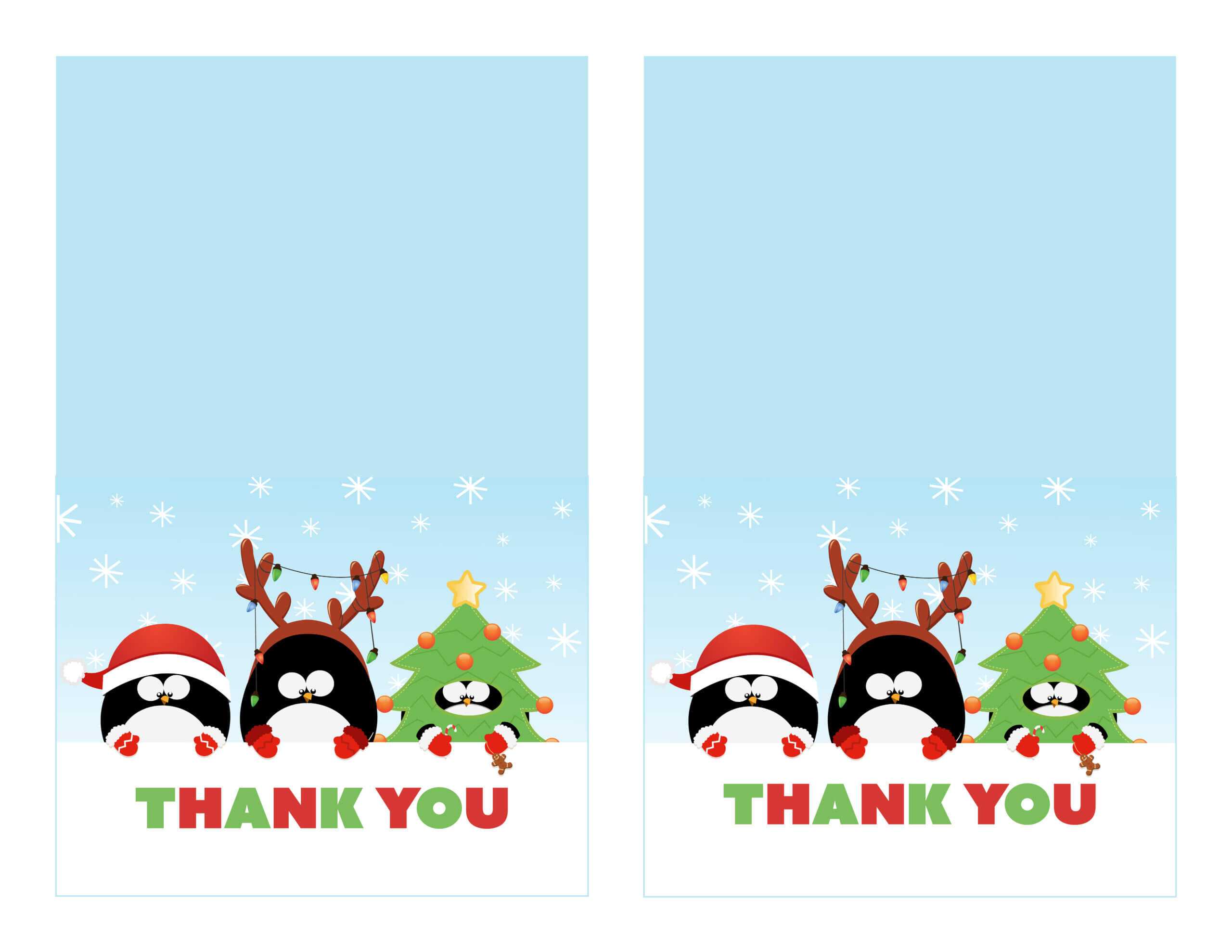 36 Adding Christmas Thank You Card Templates Free Download Inside Christmas Thank You Card Templates Free