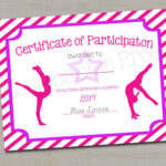 37 Free Printable Gymnastics Award Certificates, Gymnastics For Gymnastics Certificate Template