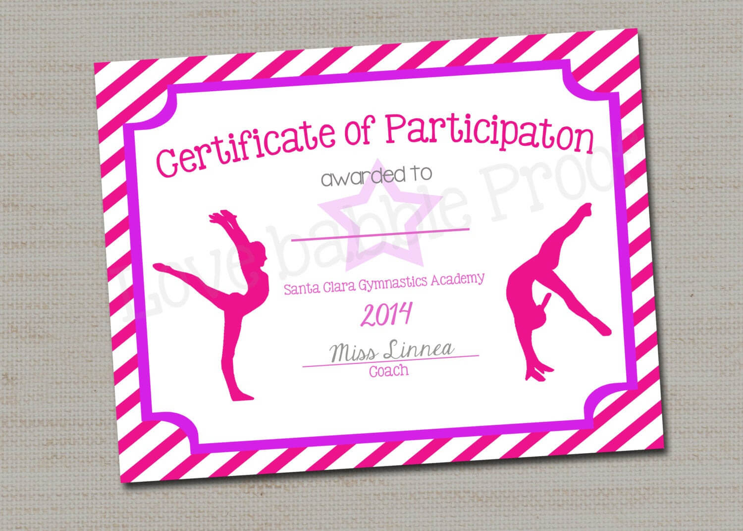37 Free Printable Gymnastics Award Certificates, Gymnastics For Gymnastics Certificate Template