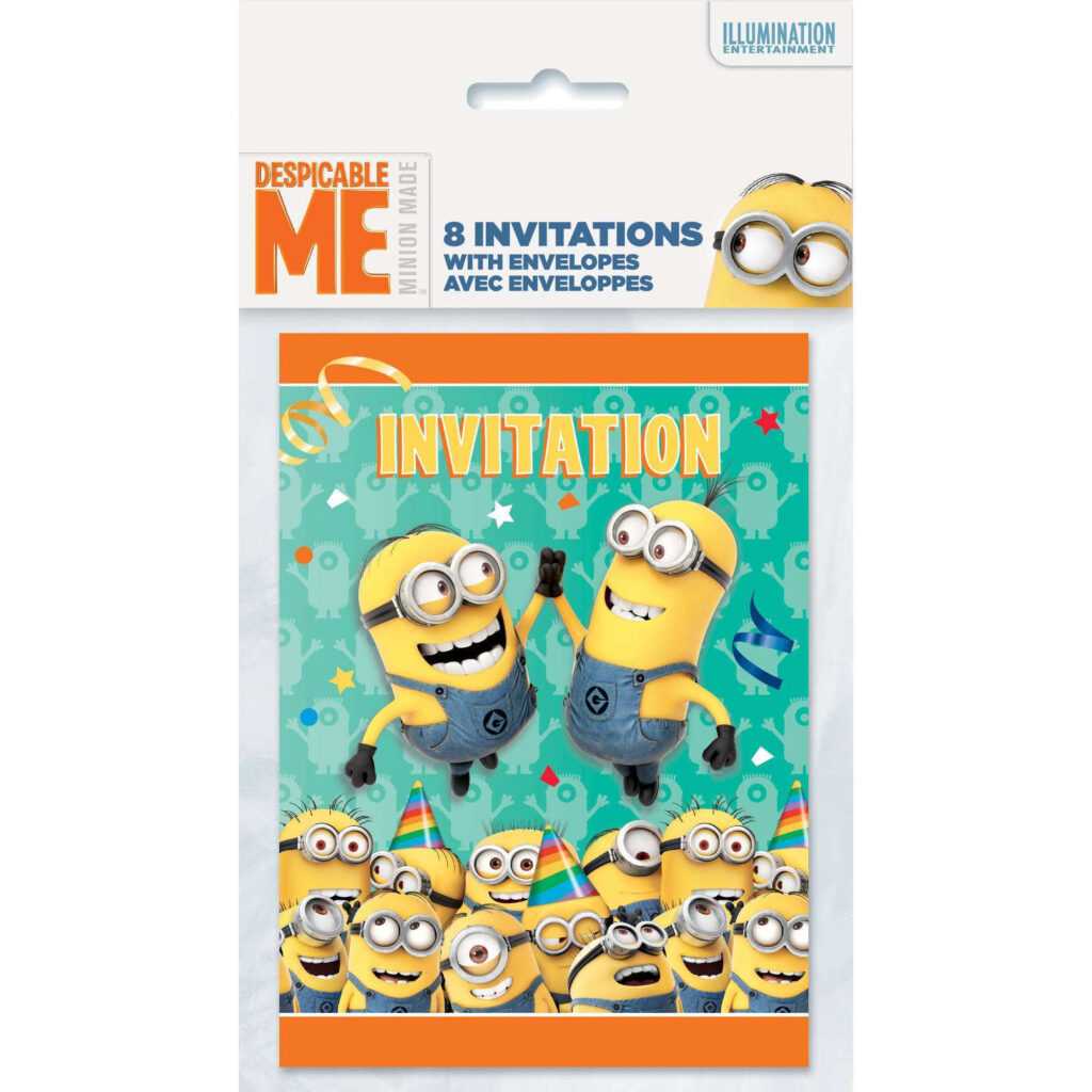 Minion Invitations Template – Vmarques Inside Minion Card Template ...