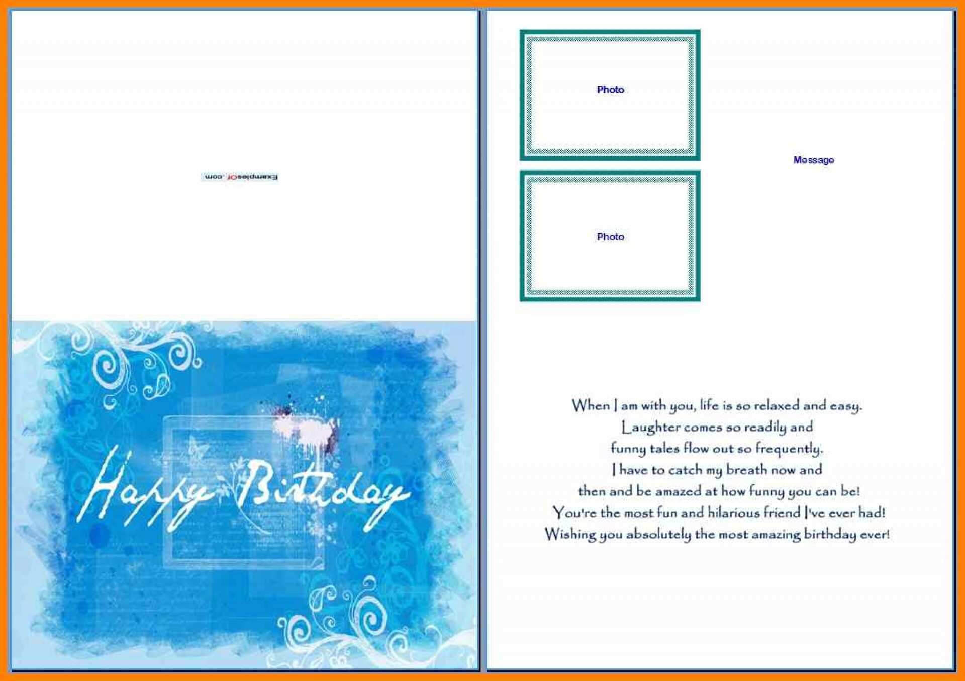 38 Visiting Happy Birthday Card Microsoft Template In Intended For Birthday Card Publisher Template