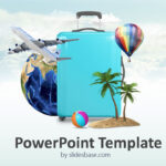 3D Travel Powerpoint Template In Tourism Powerpoint Template