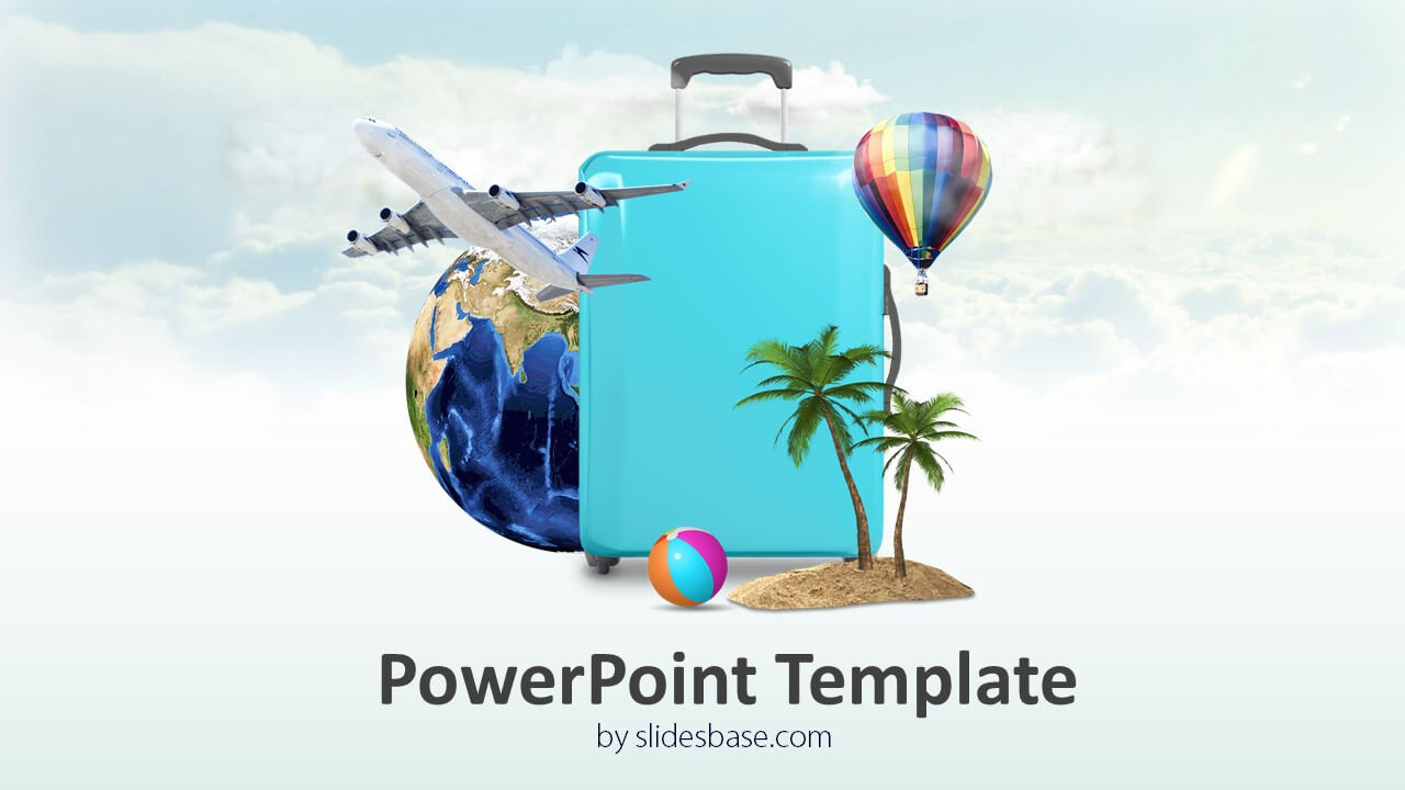 3D Travel Powerpoint Template In Tourism Powerpoint Template