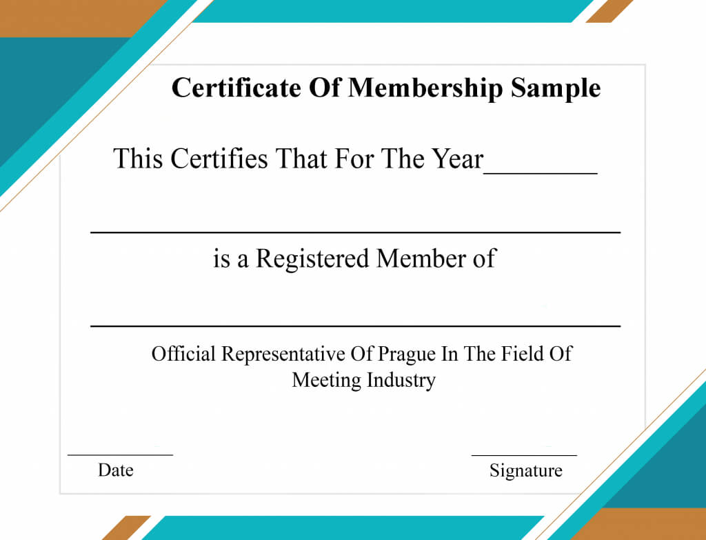 4+ Free Sample Certificate Of Membership Templates Inside Llc Membership Certificate Template Word