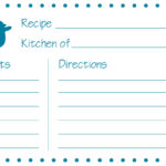 4 X 6 Recipe Card Template ] – Recipe Card Template For Word Intended For 4X6 Photo Card Template Free
