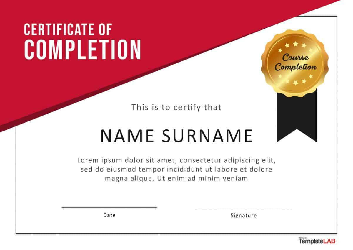 40 Fantastic Certificate Of Completion Templates [Word In Class Completion Certificate Template