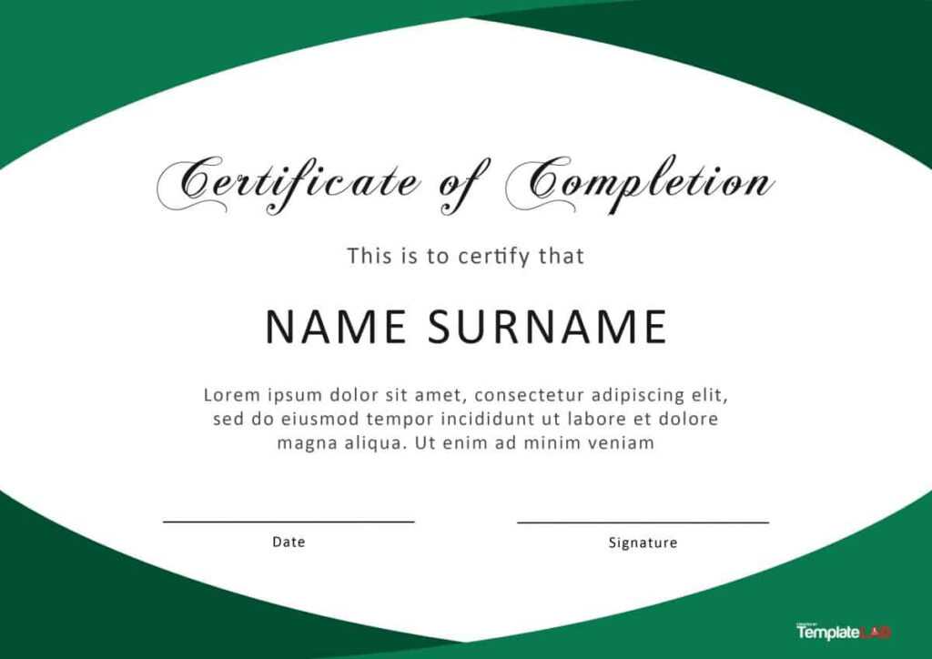 40 Fantastic Certificate Of Completion Templates [Word In Promotion ...