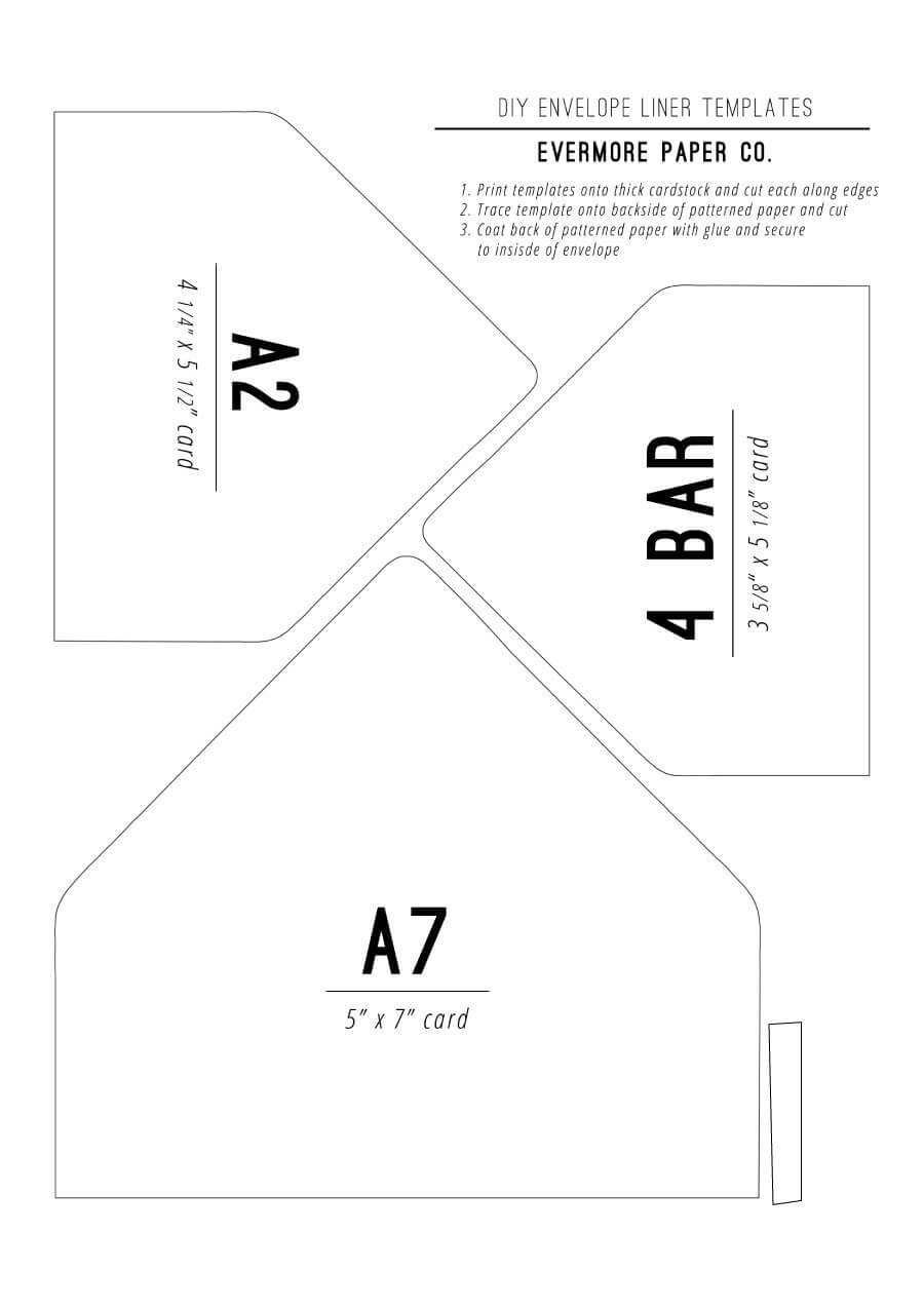 40+ Free Envelope Templates (Word + Pdf) ᐅ Templatelab Intended For Envelope Templates For Card Making