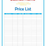 40 Free Price List Templates (Price Sheet Templates) ᐅ pertaining to Rate Card Template Word