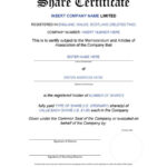 40+ Free Stock Certificate Templates (Word, Pdf) ᐅ Templatelab Pertaining To Template For Share Certificate