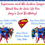 40Th Birthday Ideas: Superman Birthday Invitation Template Free With Regard To Superman Birthday Card Template