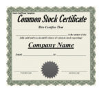 41 Free Stock Certificate Templates (Word, Pdf) – Free With Regard To Free Stock Certificate Template Download
