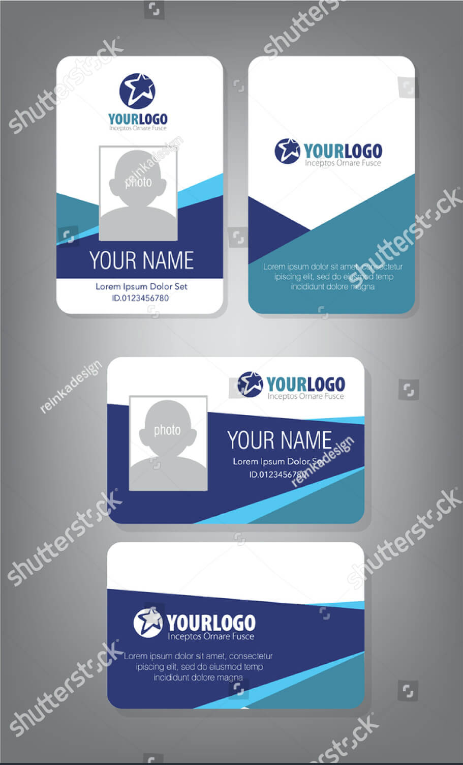 43+ Professional Id Card Designs - Psd, Eps, Ai, Word | Free For Portrait Id Card Template