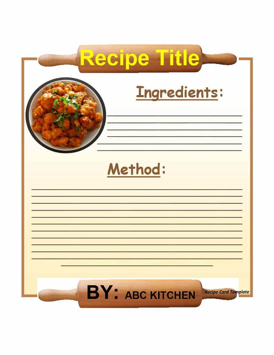 44 Perfect Cookbook Templates [+Recipe Book & Recipe Cards] For Free Recipe Card Templates For Microsoft Word