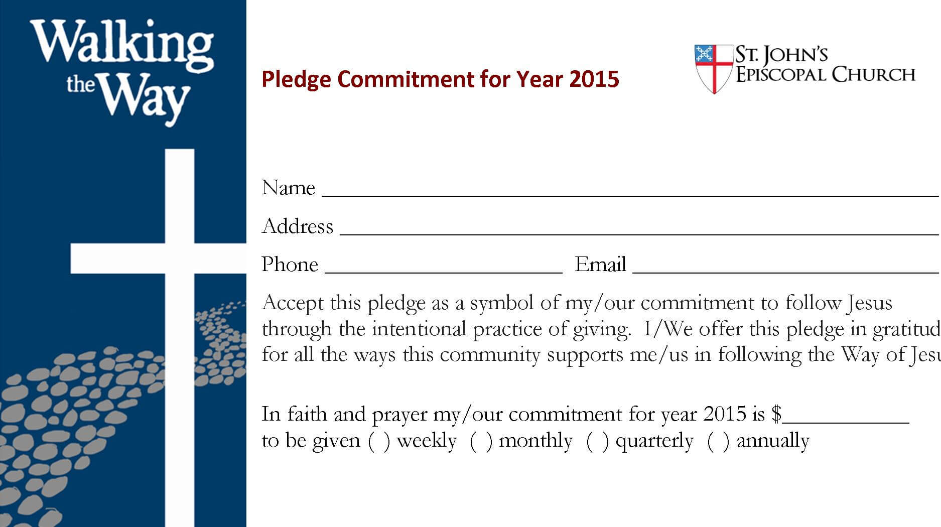 4570Book | Church Building Campaign Pledge Cards Clipart In With Regard To Church Pledge Card Template