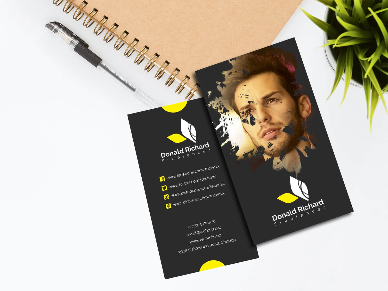 5 Best Freelancer Business Cards 2020 | Techmix With Regard To Freelance Business Card Template