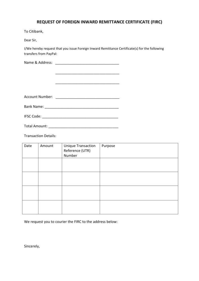 5+ Certification Request Letter Templates – Pdf | Free Pertaining To Certificate Of Payment Template