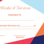 5+ Free Printable Certificate Of Service Templates | How To Wiki Pertaining To Certificate Of Service Template Free