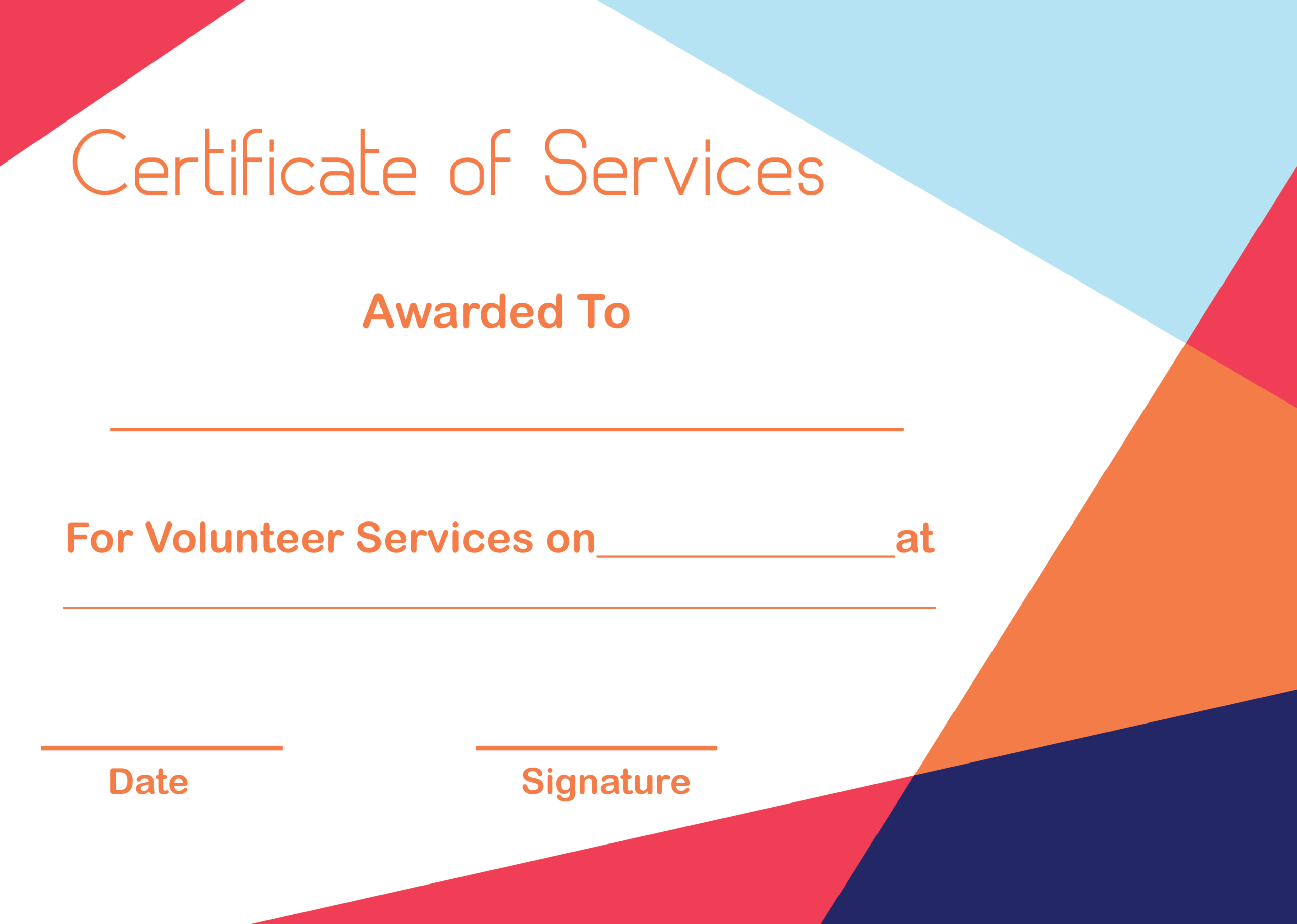 5+ Free Printable Certificate Of Service Templates | How To Wiki Pertaining To Certificate Of Service Template Free