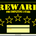 5 Star Printable Reward Certificate | Templates At In Star Naming Certificate Template