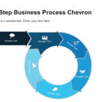 5 Step Business Process Chevron Diagram Template | Chevron Intended For Powerpoint Chevron Template