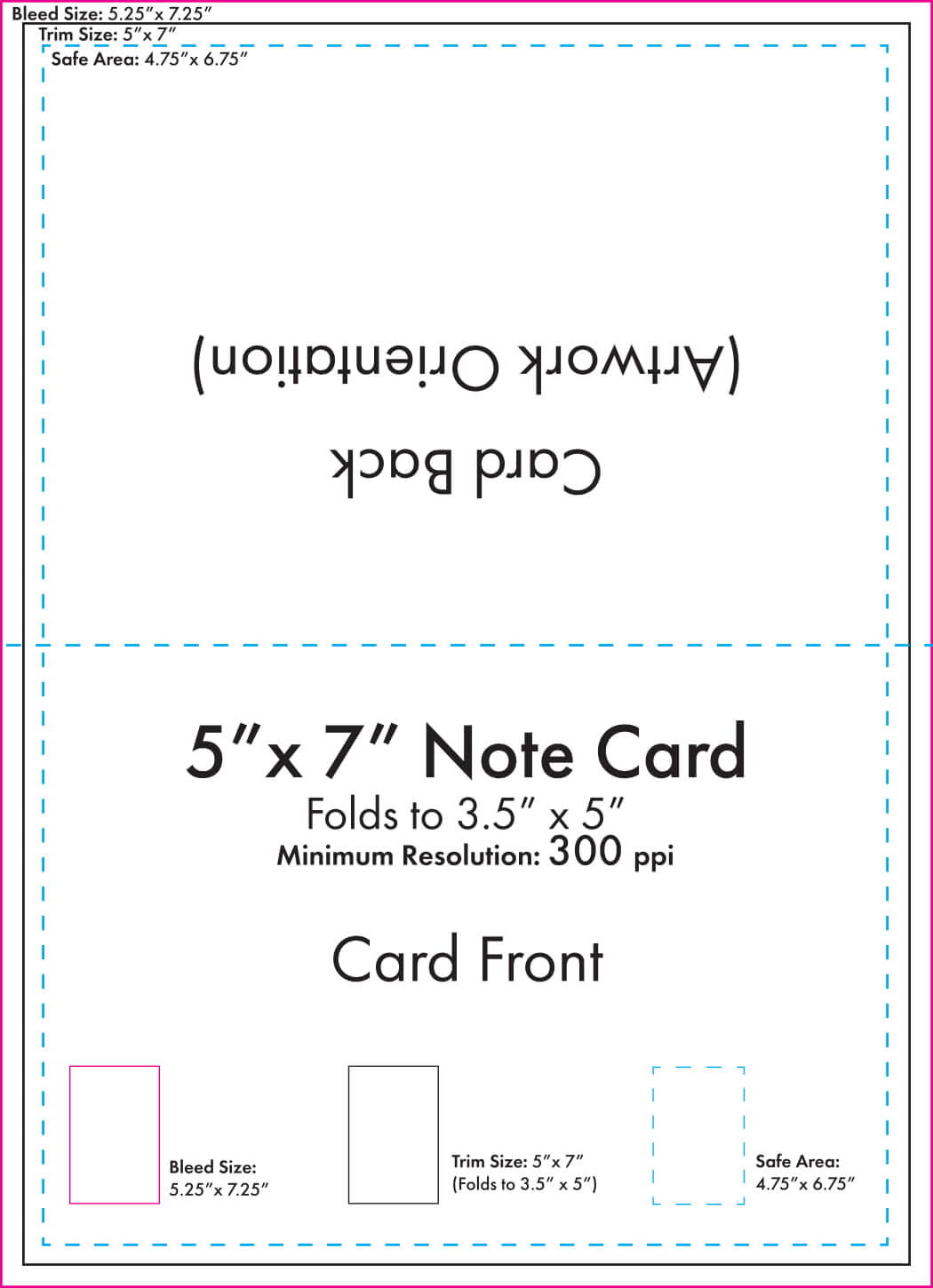 5" X 7" Note Card Template – U.s. Press With Regard To 3 X 5 Index Card Template