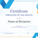 50 Free Creative Blank Certificate Templates In Psd Within Employee Of The Year Certificate Template Free