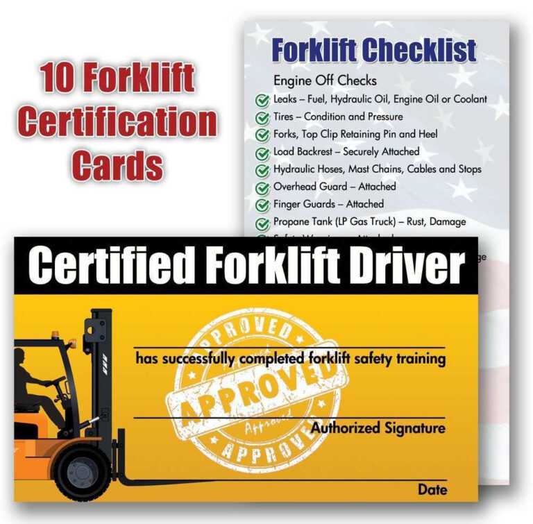 Forklift Certification Wallet Card Template Iucn Water Intended For Forklift Certification