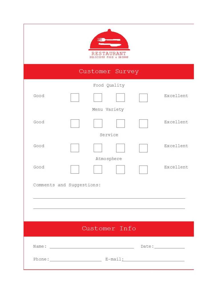 Printable Comment Card Feedback Form Templates Inside Customer Information Card Template