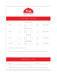 50 Printable Comment Card &amp; Feedback Form Templates ᐅ regarding Survey Card Template