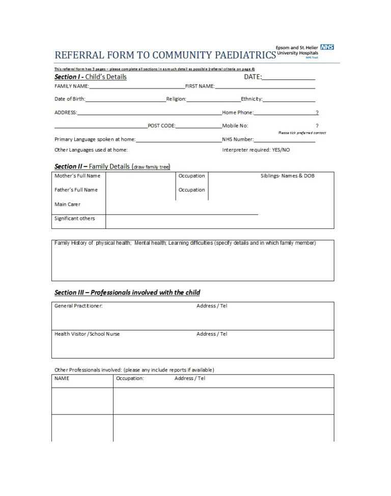 50 Referral Form Templates Medical And General Templatelab Pertaining To Referral Certificate 8442