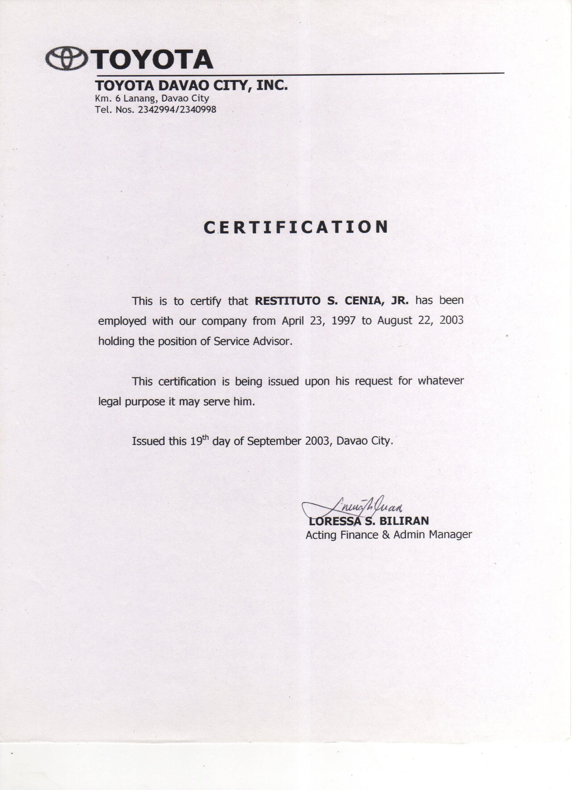 5563 Salary Certificate Letter Sample Certificatezet Pertaining To Template Of Certificate Of Employment