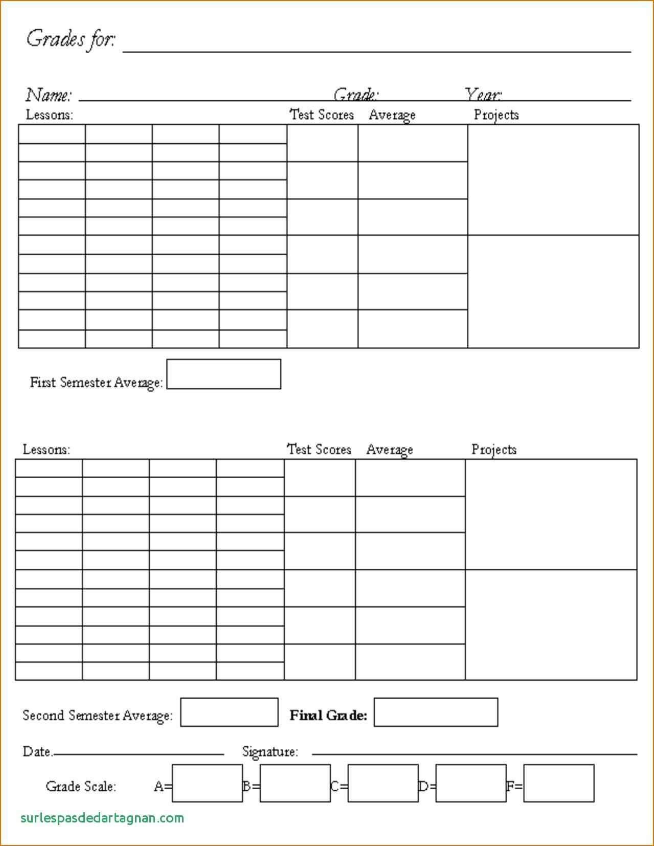 56 Free Printable Homeschool Middle School Report Card Regarding Homeschool Middle School Report Card Template