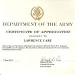 6+ Army Appreciation Certificate Templates - Pdf, Docx within Officer Promotion Certificate Template