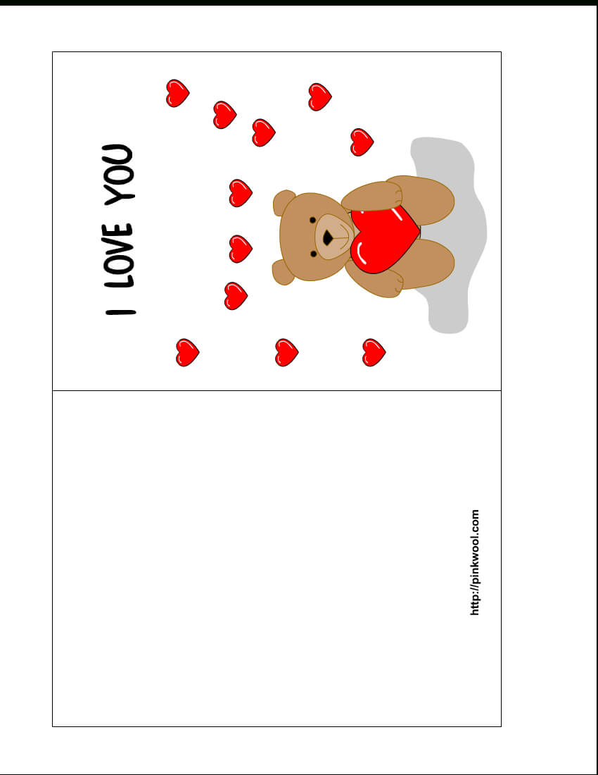 6 Best Images Of Free Printable Valentine Cards Templates Inside Free Templates For Cards Print