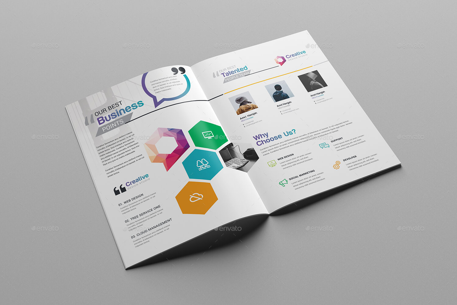 76+ Premium & Free Business Brochure Templates Psd To Within Two Fold Brochure Template Psd