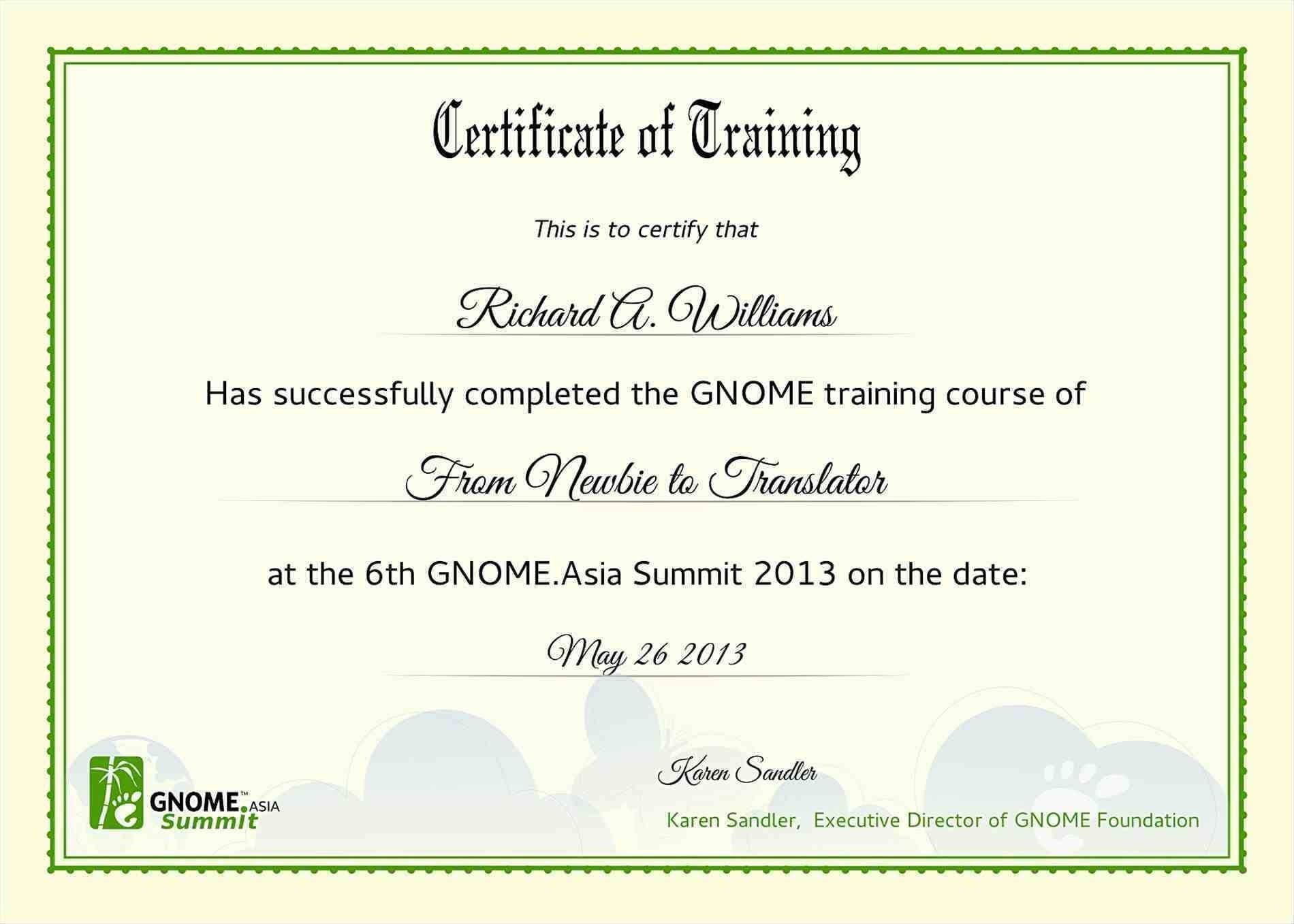7De7 Certificate Of Training Template | Wiring Resources Intended For Template For Training Certificate