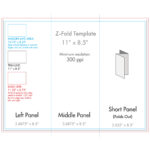 8.5" X 11" Z Fold Brochure Template – U.s. Press Throughout 8.5 X11 Brochure Template
