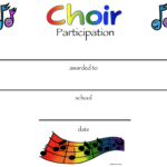 8+ Free Choir Certificate Of Participation Templates – Pdf For Choir Certificate Template