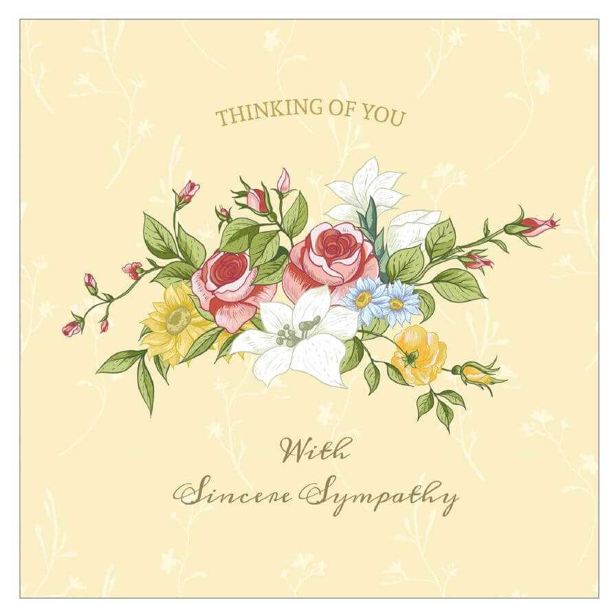 8 Free, Printable Condolence And Sympathy Cards Inside Sympathy Card Template