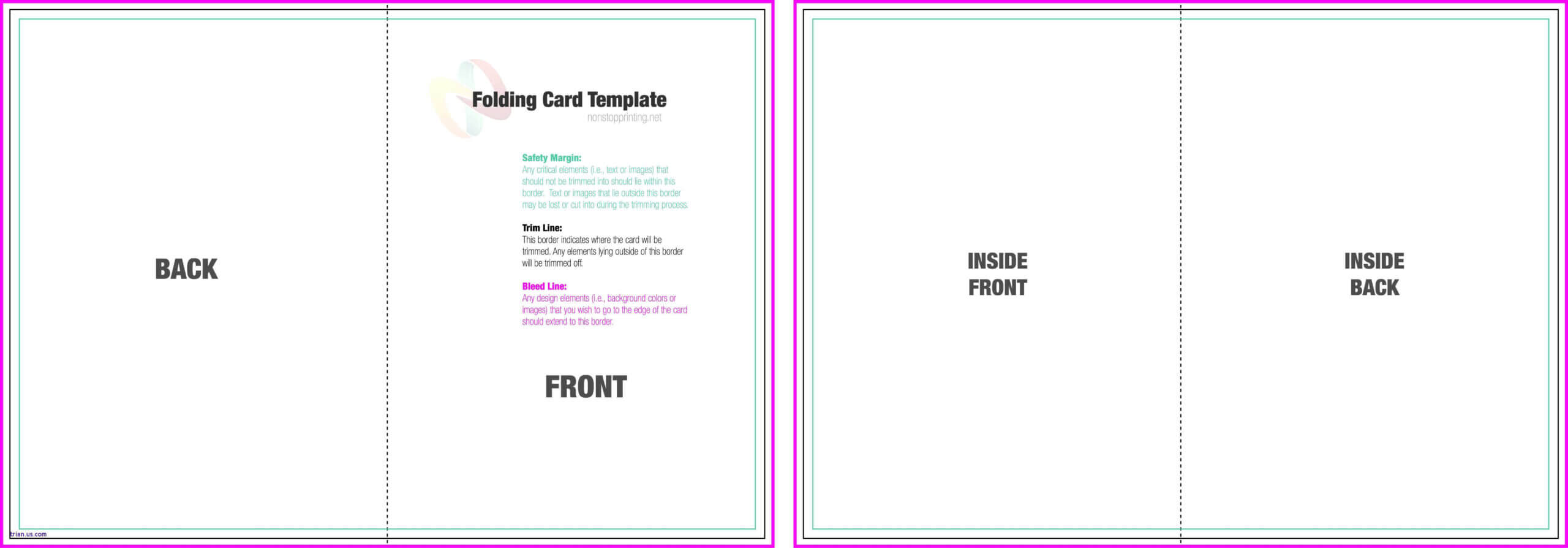 88 Create Blank Quarter Fold Card Template For Word Layouts With Quarter Fold Card Template