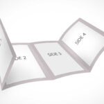 A4 Four Fold Brochure Leaflet Psd Mockup – Psd Mockups Intended For 4 Fold Brochure Template