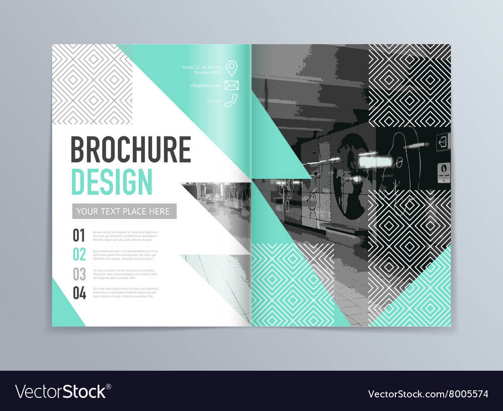 Abstract Brochure Design Template In A4 Size Inside Engineering Brochure Templates Free Download
