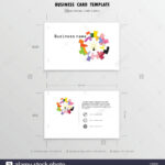 Abstract Creative Business Cards Design Template. Name Cards Regarding Place Card Size Template