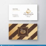 Abstract Elegant Vector Coffee Logo And Business Card In Coffee Business Card Template Free