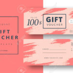 Abstract Gift Voucher Card Template. Modern Discount Coupon Or.. Throughout Nail Gift Certificate Template Free
